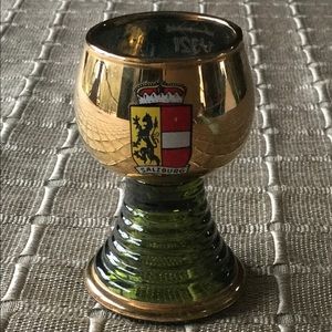 German Beehive Stem Salzburg Shot Glass, Numbered